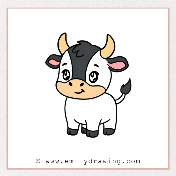 Preview of Cartoon Bull drawing